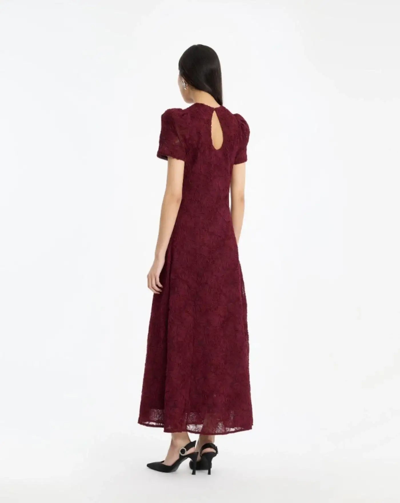Vestido Rotate Flower Mesh Flared Dress 116272741 741 DECADENT ROTATE