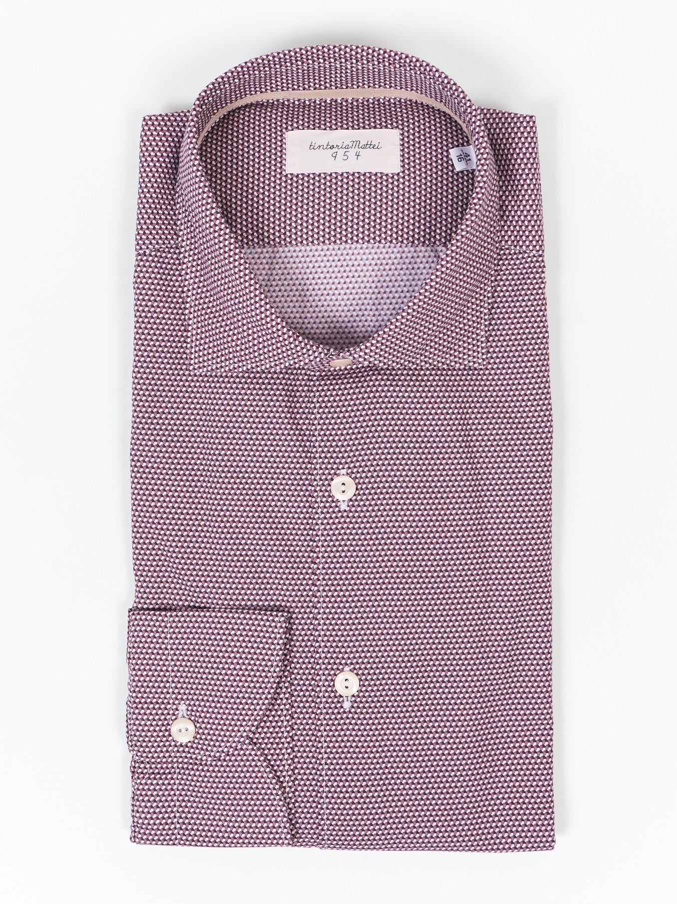 Camisa Koike Microdibujo T2T.NJW.FK2 SLIM 55 TINTORIA MATTEI