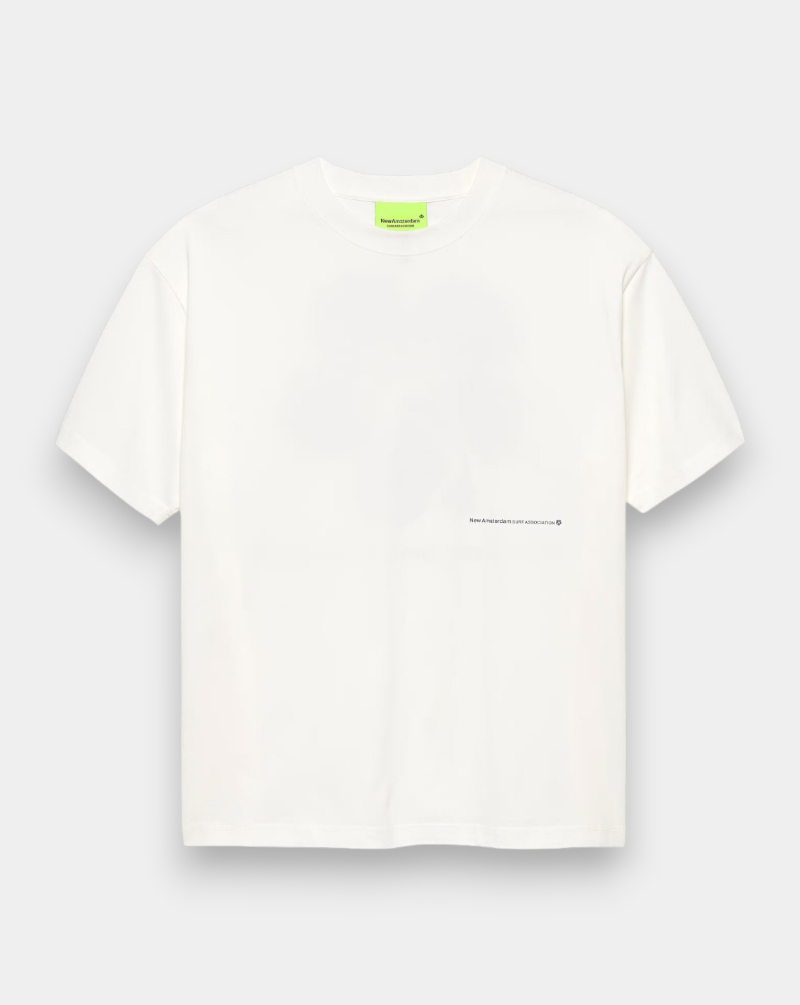 Camiseta New Amsterdam Hibiscus Tee 2601078001 WASHED WHITE NEW AMSTERDAM