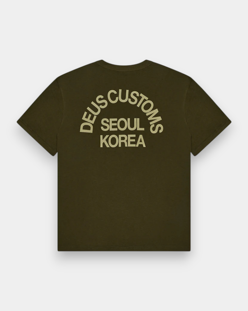 Camiseta Deus Ex Machina Beams Tee DMF251271C DARK OLIVE DEUS EX MACHINA