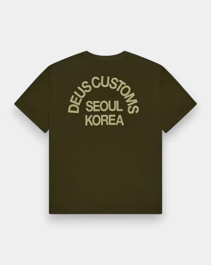 Camiseta Deus Ex Machina Beams Tee DMF251271C DARK OLIVE DEUS EX MACHINA
