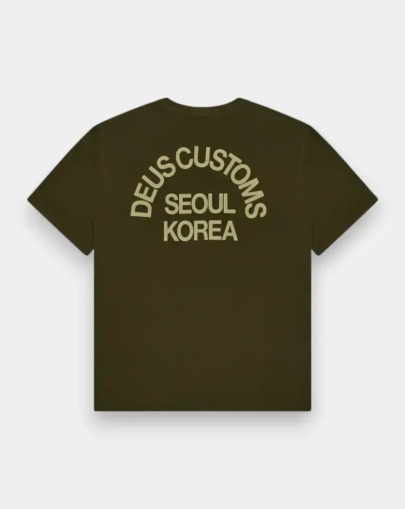 Camiseta Deus Ex Machina Beams Tee DMF251271C DARK OLIVE DEUS EX MACHINA