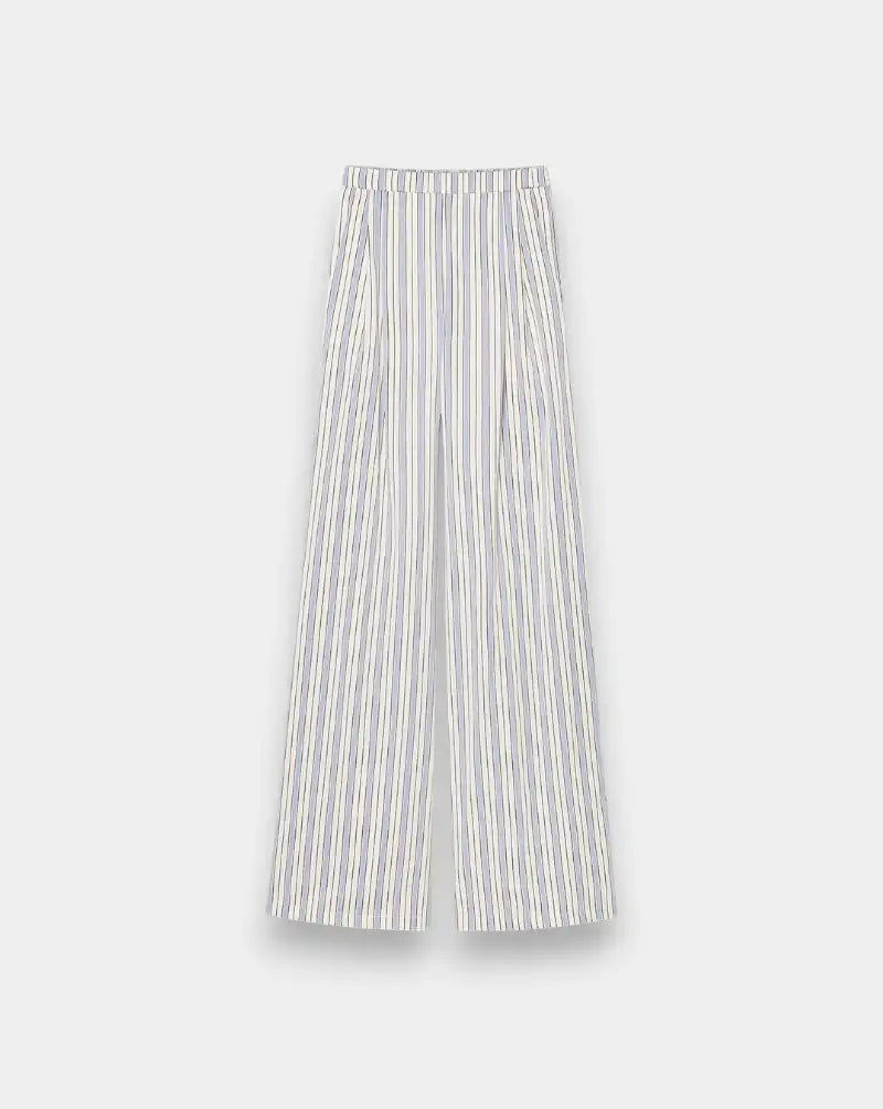 Pantalon Forte Forte Pinstriped Straight Pants 14822 5047 FORTE FORTE
