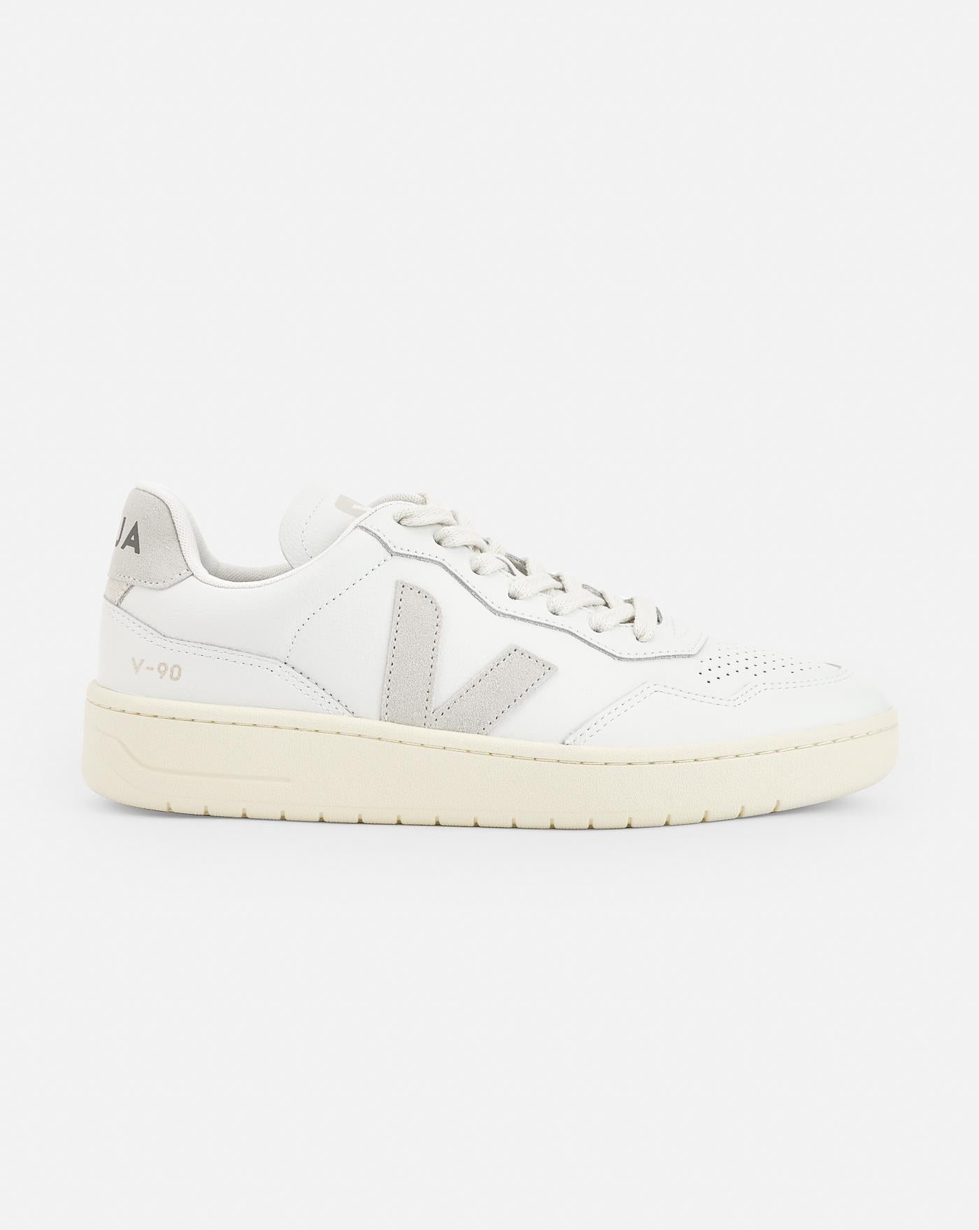 Zapatillas Veja V-90 O.T. Leather Extra White Natural VD2003655B EXTRA-WHITE-NATURAL VEJA