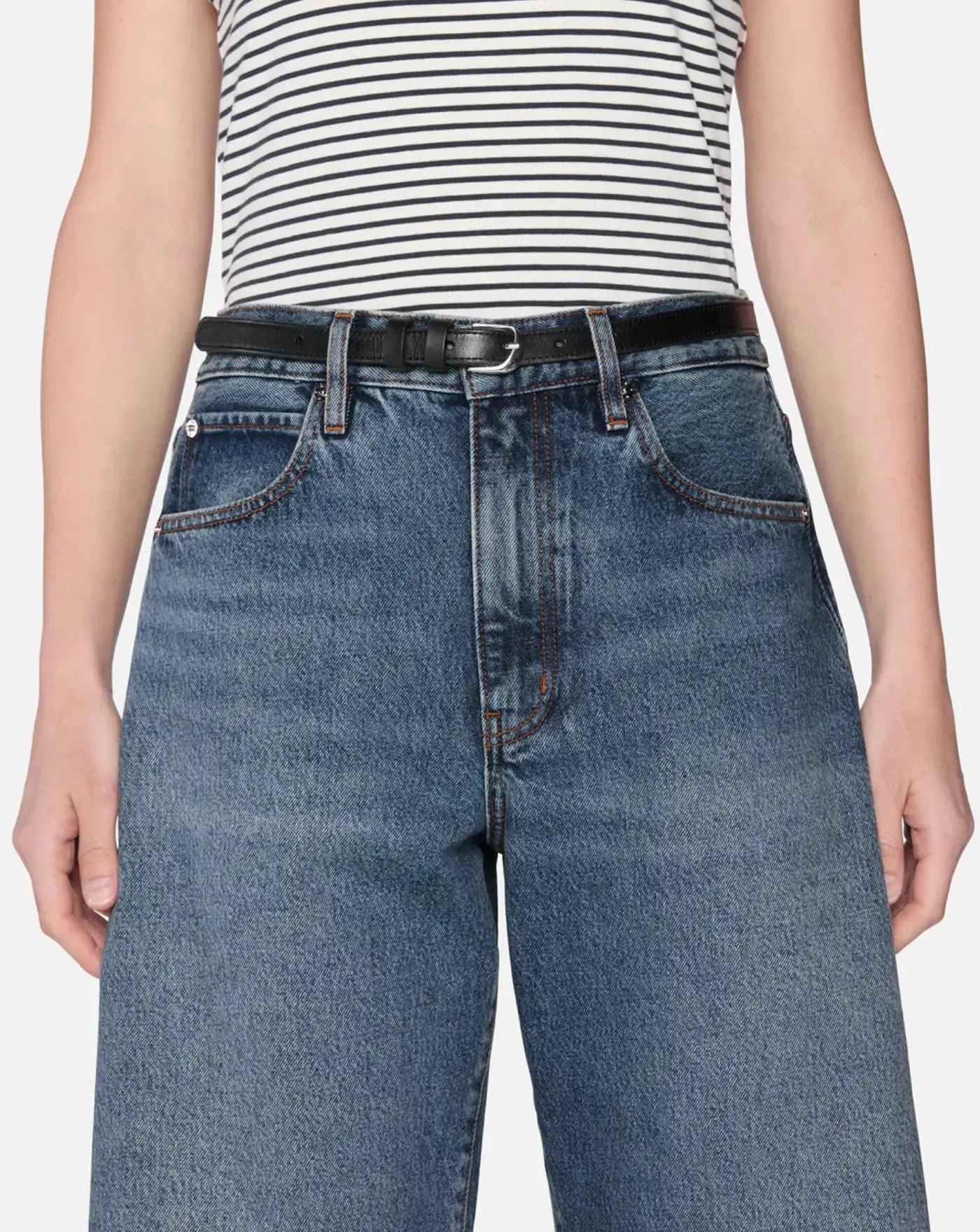 Denim Frame The Bubble Crop Knock Out 2027FR210 KORF FRAME