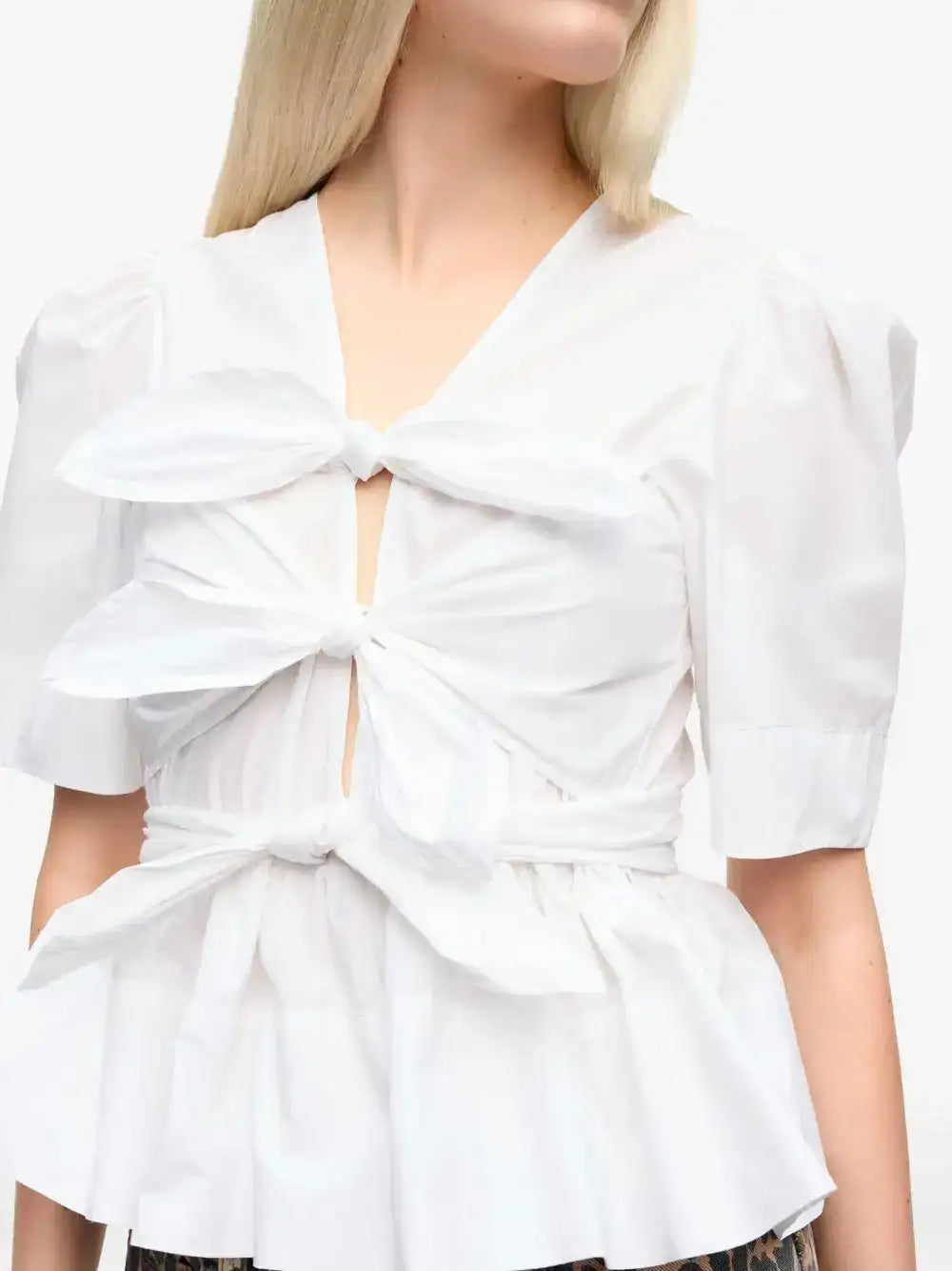 Blusa Ganni Washed Stretch W0309 151 GANNI