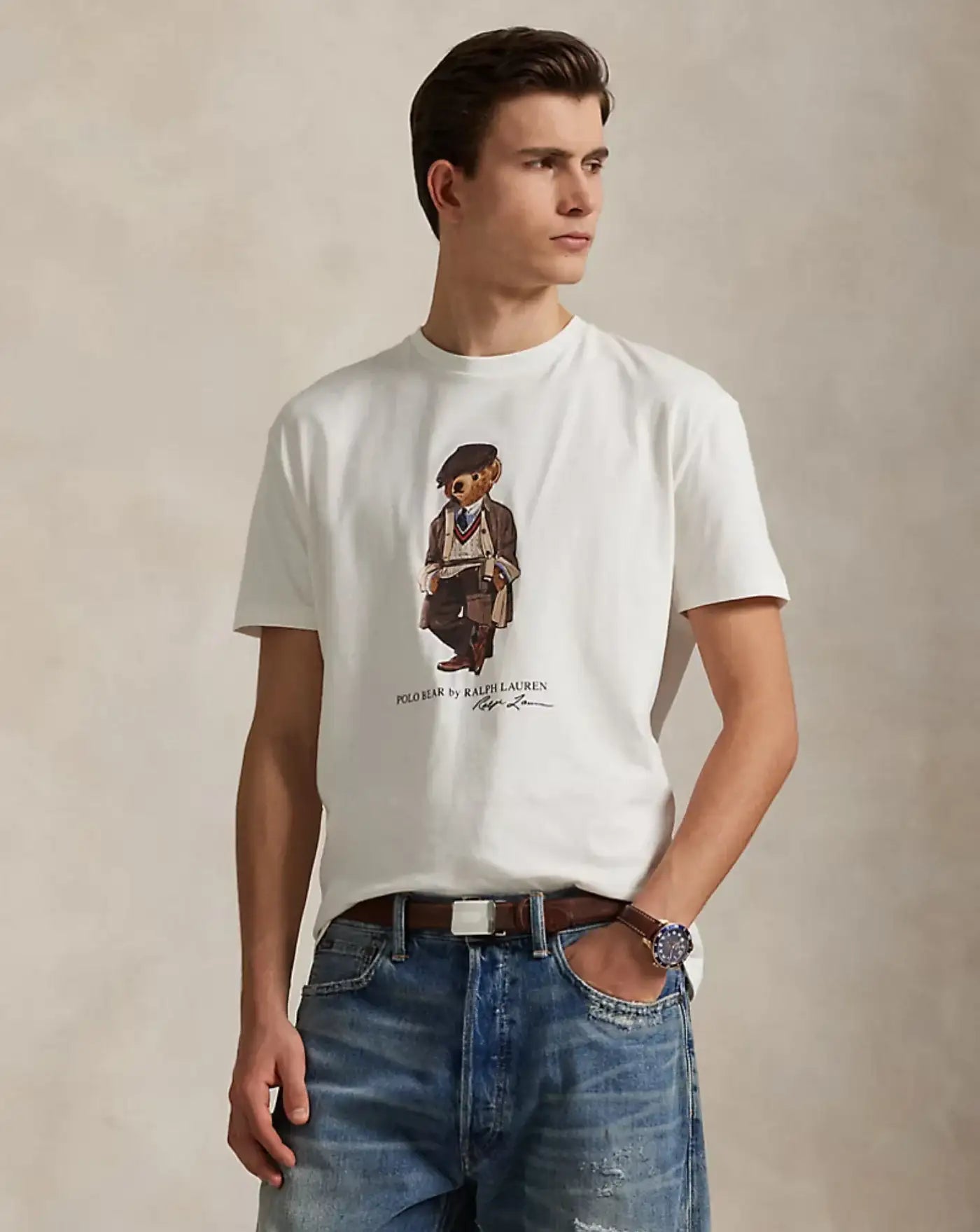 Camiseta Polo Ralph Lauren Bear 710P00085001 DECKWASH WHITE POLO RALPH LAUREN