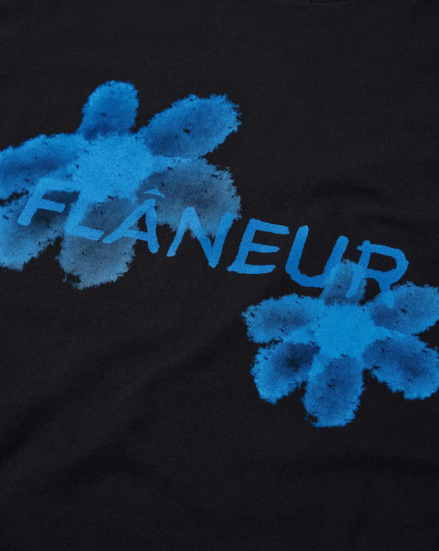 Camiseta Flâneur Floral Watercolor F13030 BLACK FLANEUR