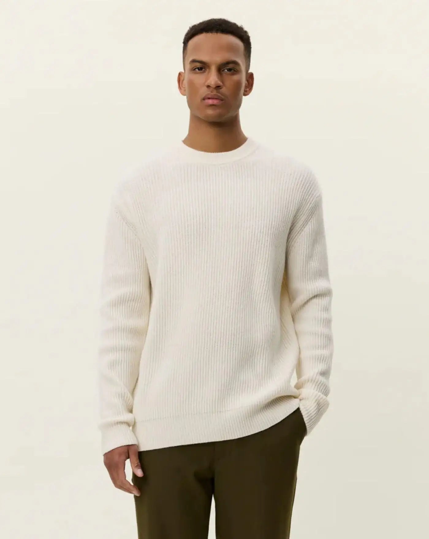 Jersey Les Deux Eddie Wool Rib Crewneck Knit 1000471 215 LES DEUX