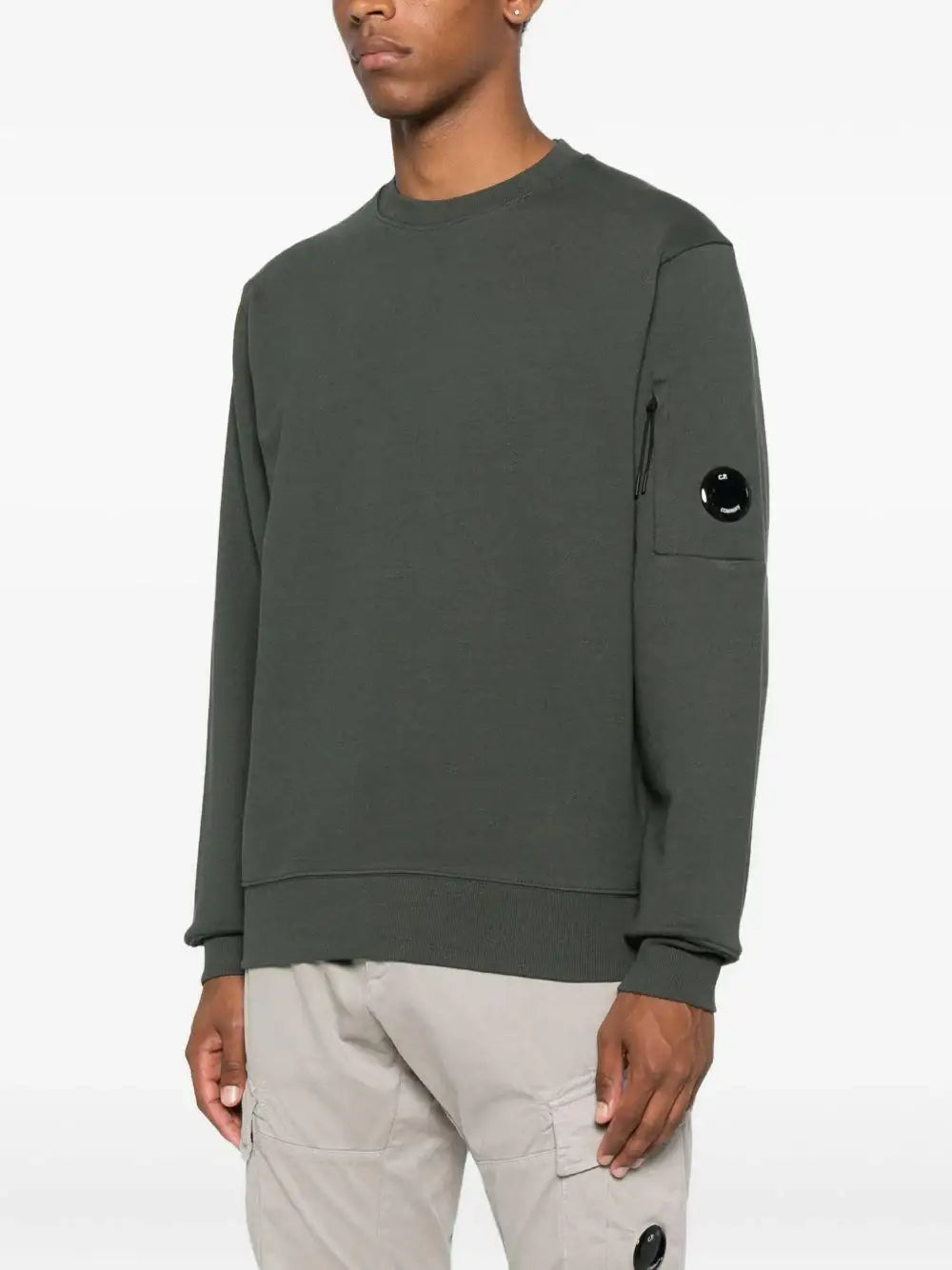Sudadera C.P. Company Crewneck in Diagonal Raised Fleece 19CMSS713A005086W 978 C.P. COMPANY
