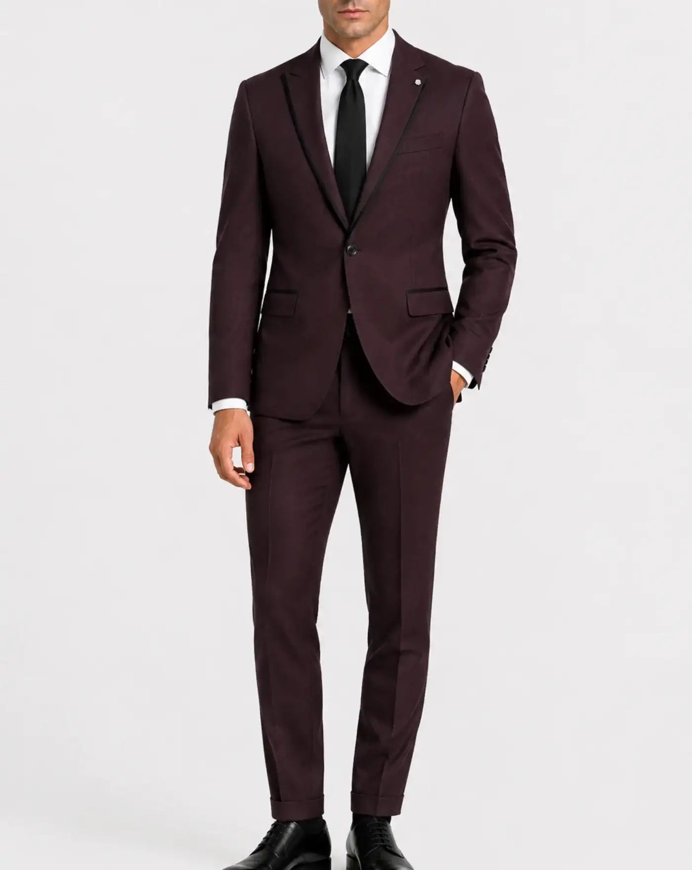 Traje Roberto Vicentti Semichaque K49401.500 BURDEOS ROBERTO VICENTTI