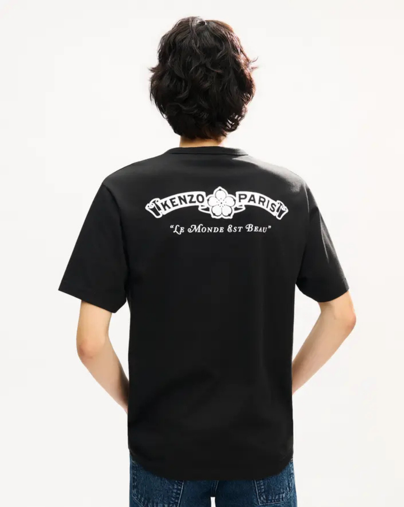 Camiseta de algodón 'KENZO Paris Emblem' FG65TS2954SG 99J BLACK KENZO