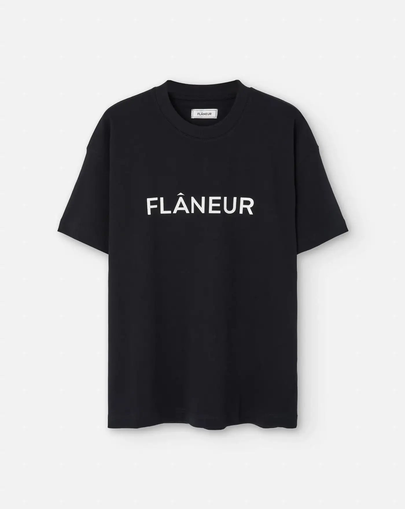 Camiseta Flâneur Printed Logo T-Shirt FNOS3010 BLACK FLANEUR