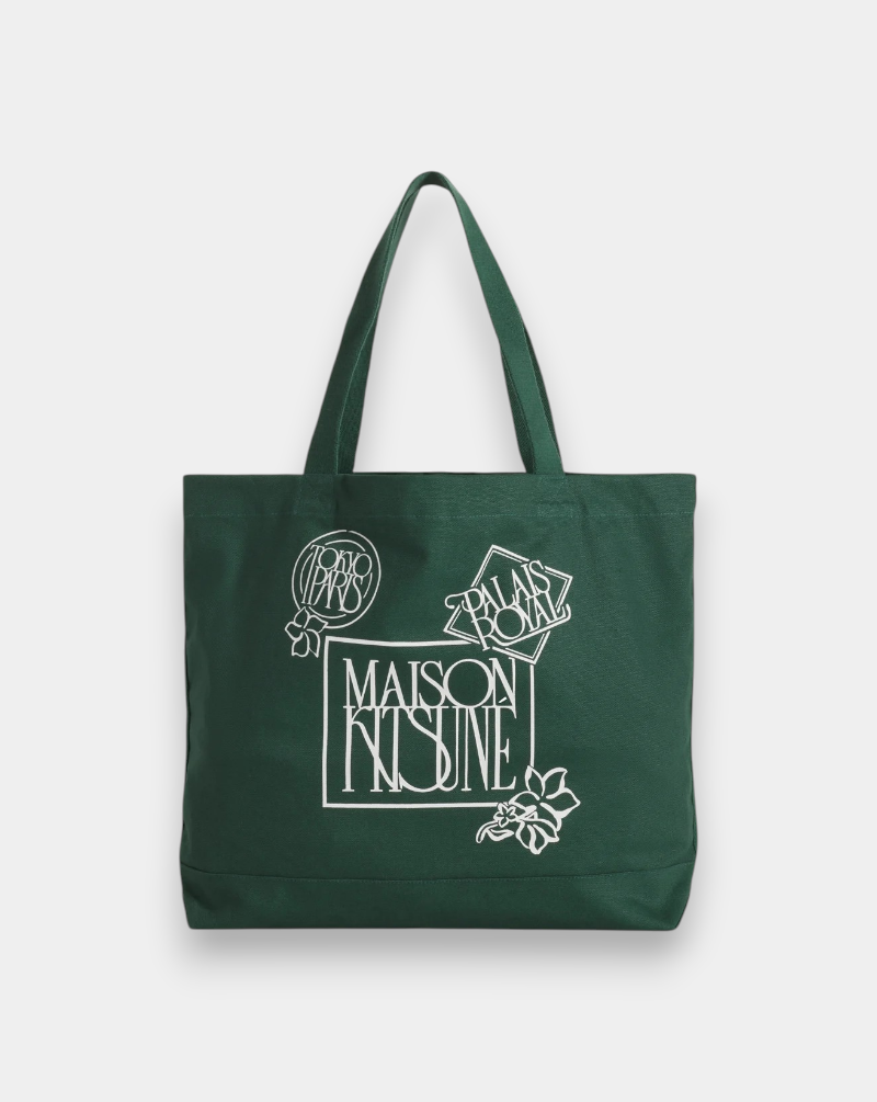 Bolso Maison Kitsune Art Nouveau Stamp Tote QU05118WW9042 P399 MAISON KITSUNE