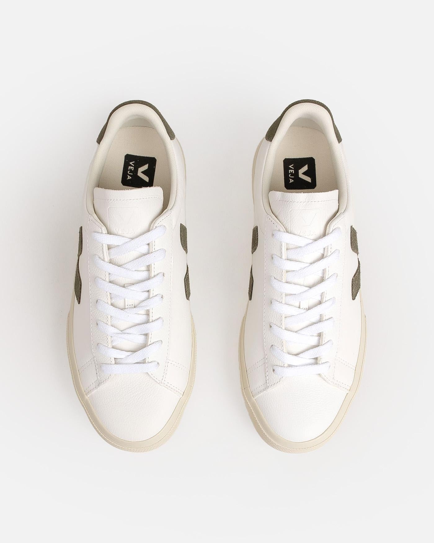 Zapatillas Veja Campo Leather Extra White Kakhi CP0502347B EXTRA-WHITE-KAKHI VEJA