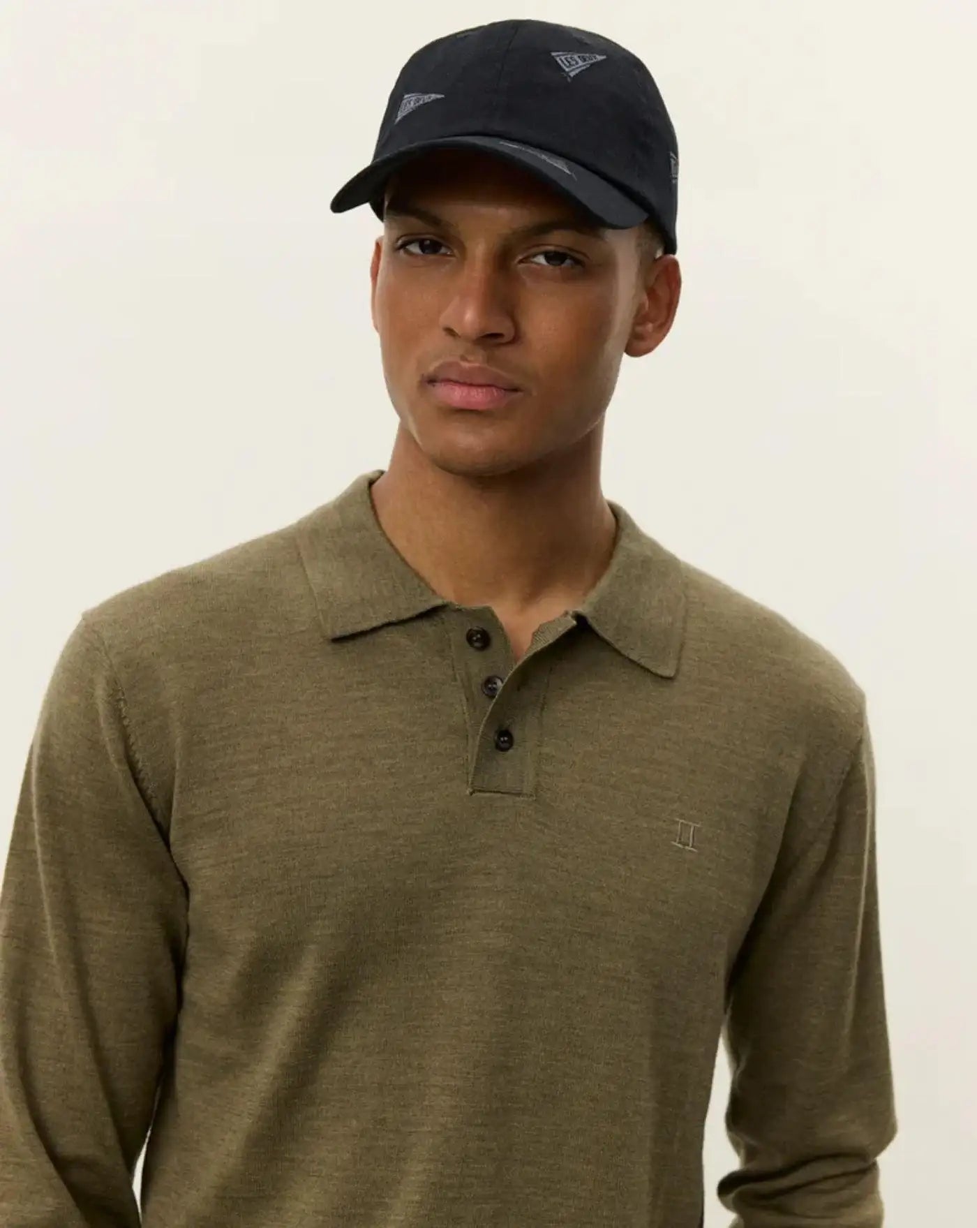 Jersey Les Deux Greyson Merino Polo Knit 1000407 537 LES DEUX