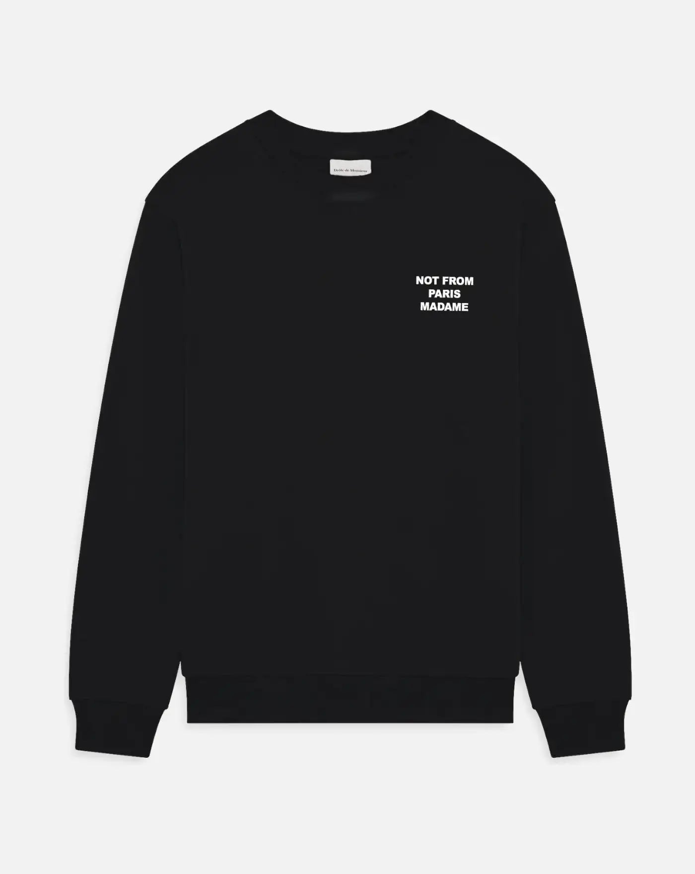 Sudadera Drole de Monsieur Bold Slogan Sweatshirt<BR/> SW149 CO127 BL DROLE DE MONSIEUR
