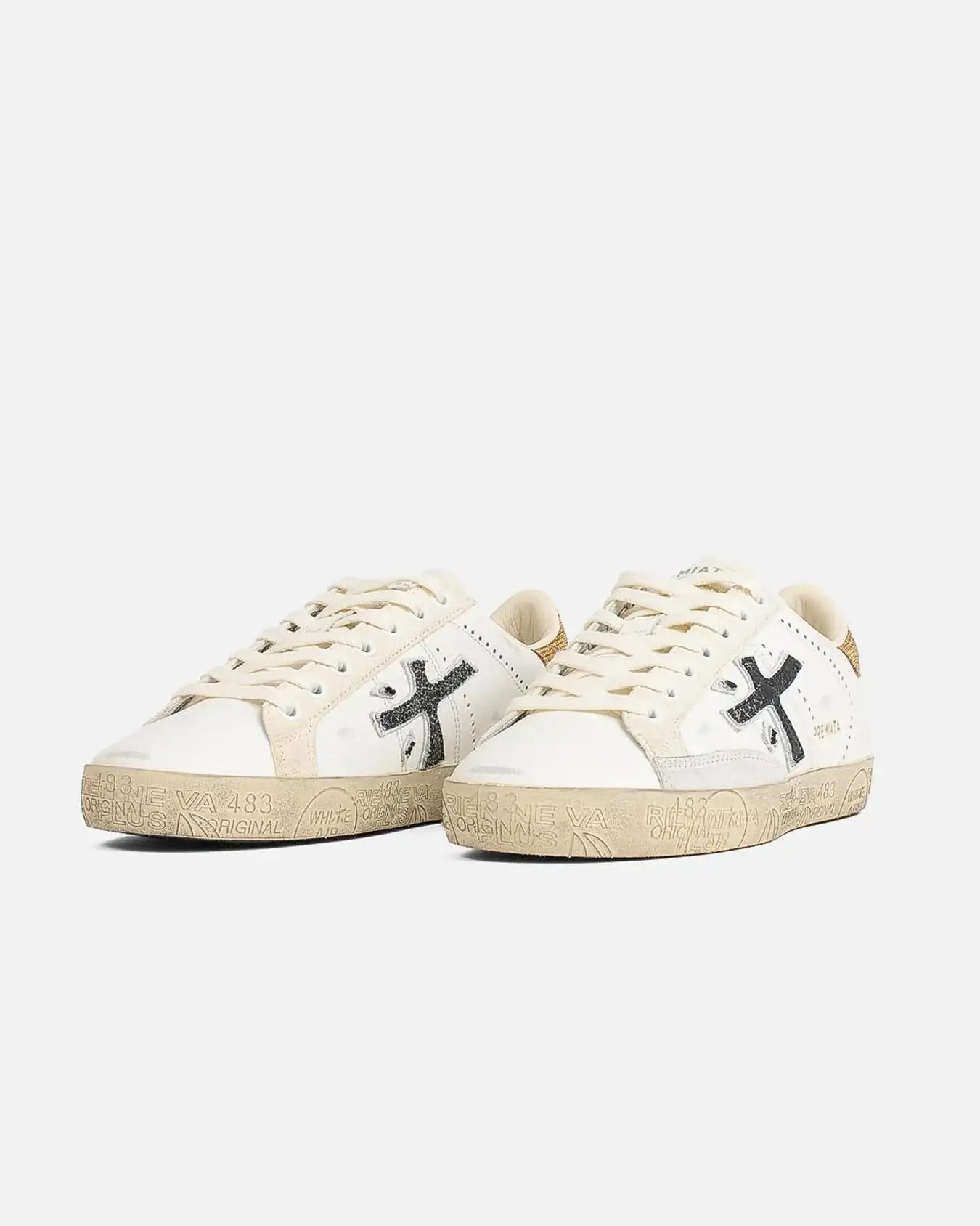 Zapatillas Premiata Stevend Var 6664 STEVEND 6664 WHITE/BEIGE/GOLD PREMIATA