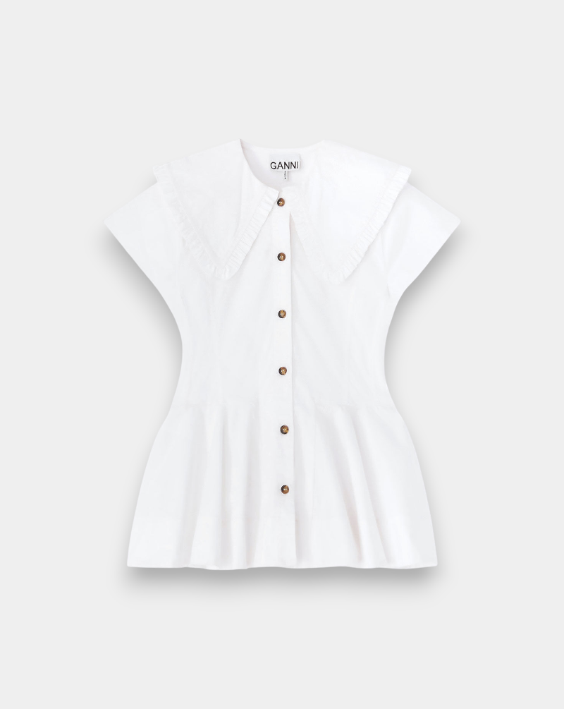 Camisa Ganni Collar Shirt A1040093 151 GANNI