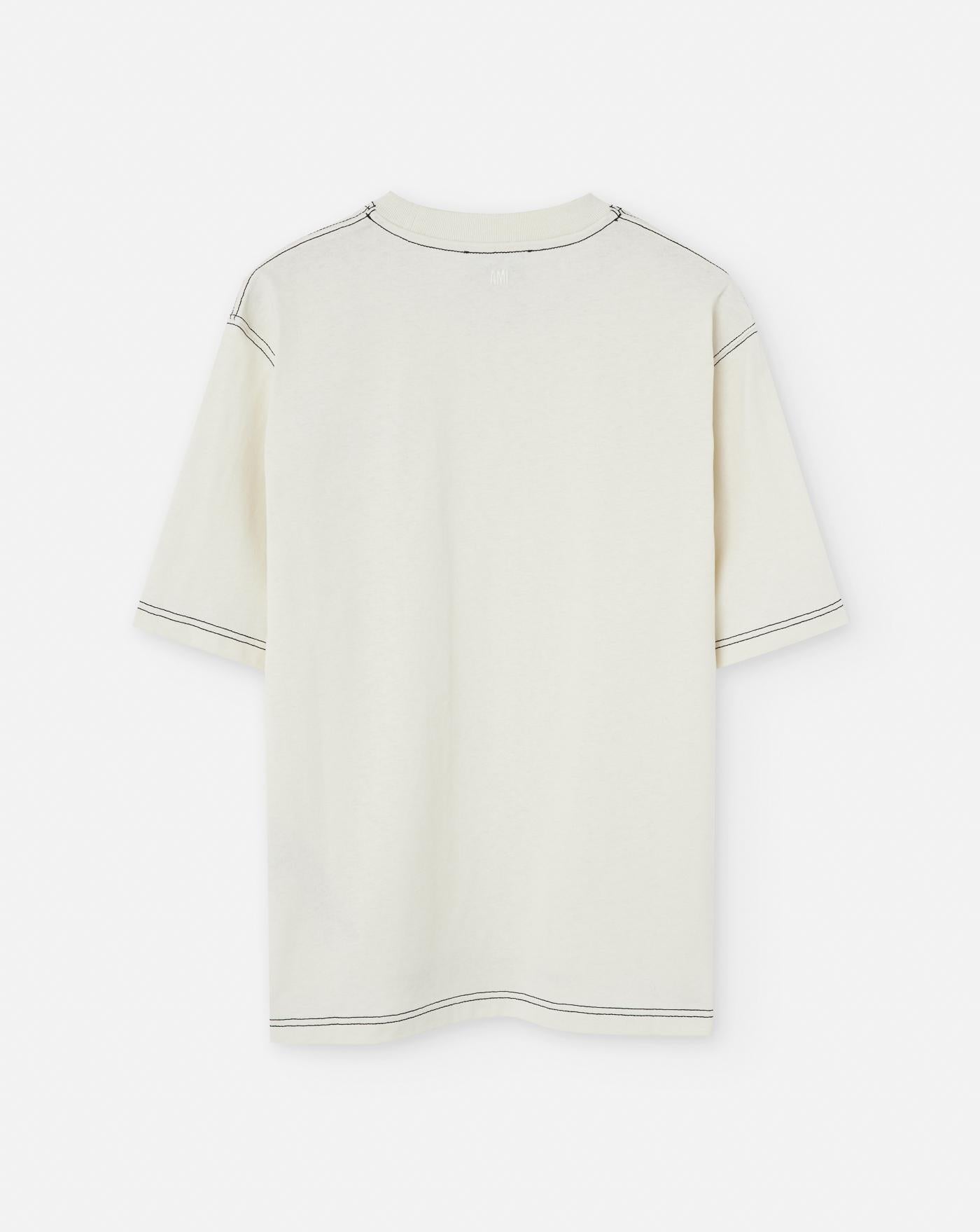 Camiseta Ami Paris Logo HTS029JE0118 136 AMI PARIS