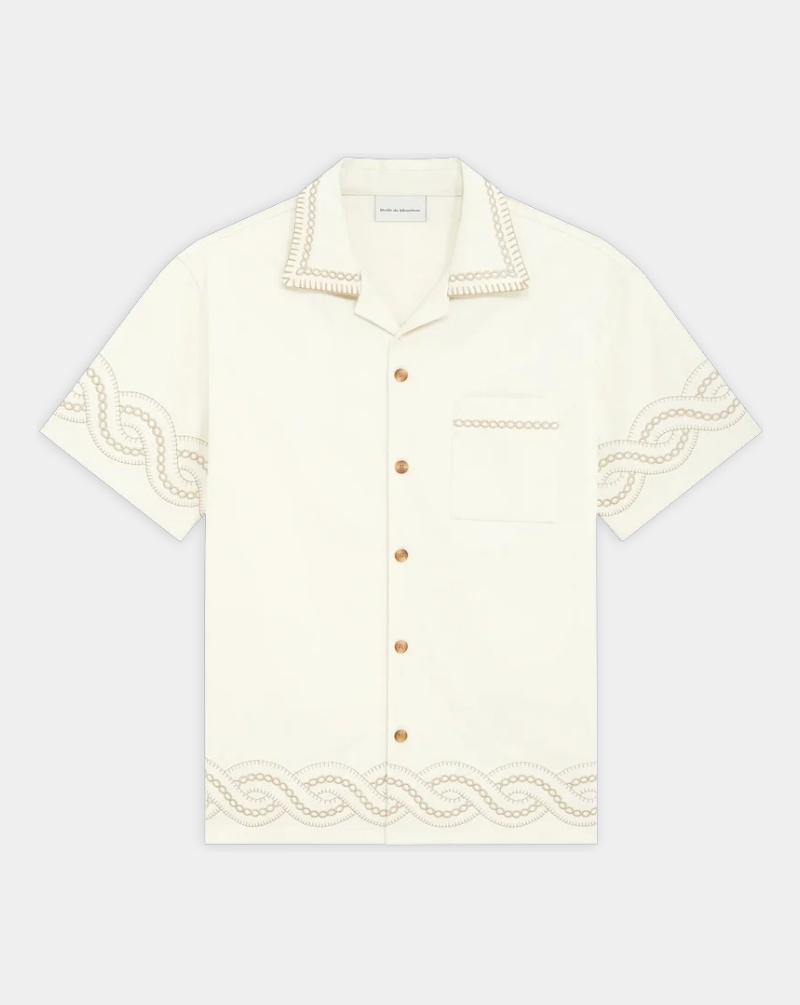 Camisa Drôle de Monsieur La Chemise Brodee Tresses SH227 CO215 CM DROLE DE MONSIEUR