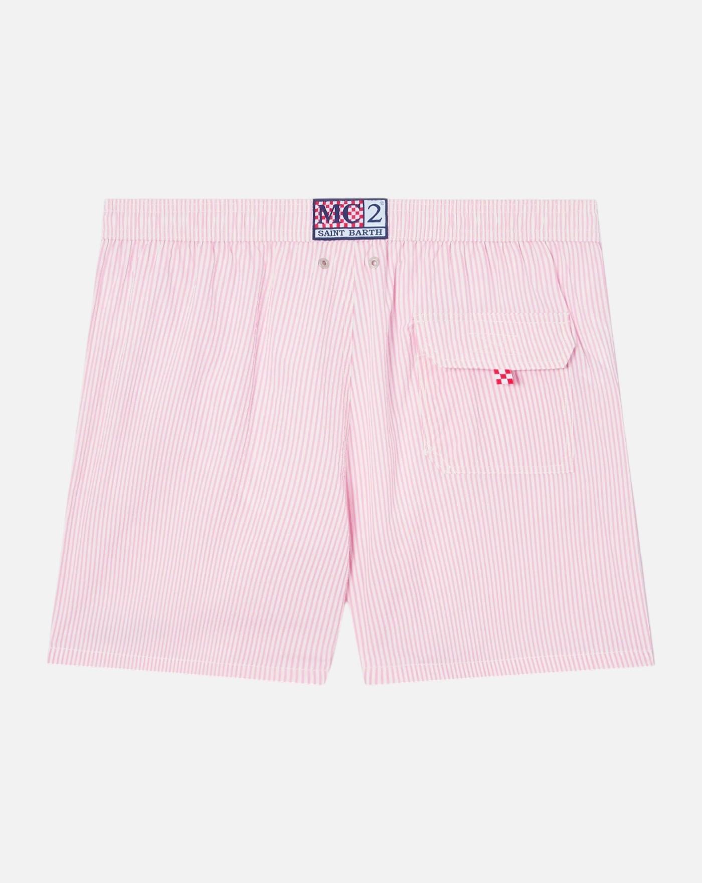 Bañador Mc2 Saint Barth Patmos Seersucker Stripes PATM001 01705L 21 L EMB MC2 SAINT BARTH