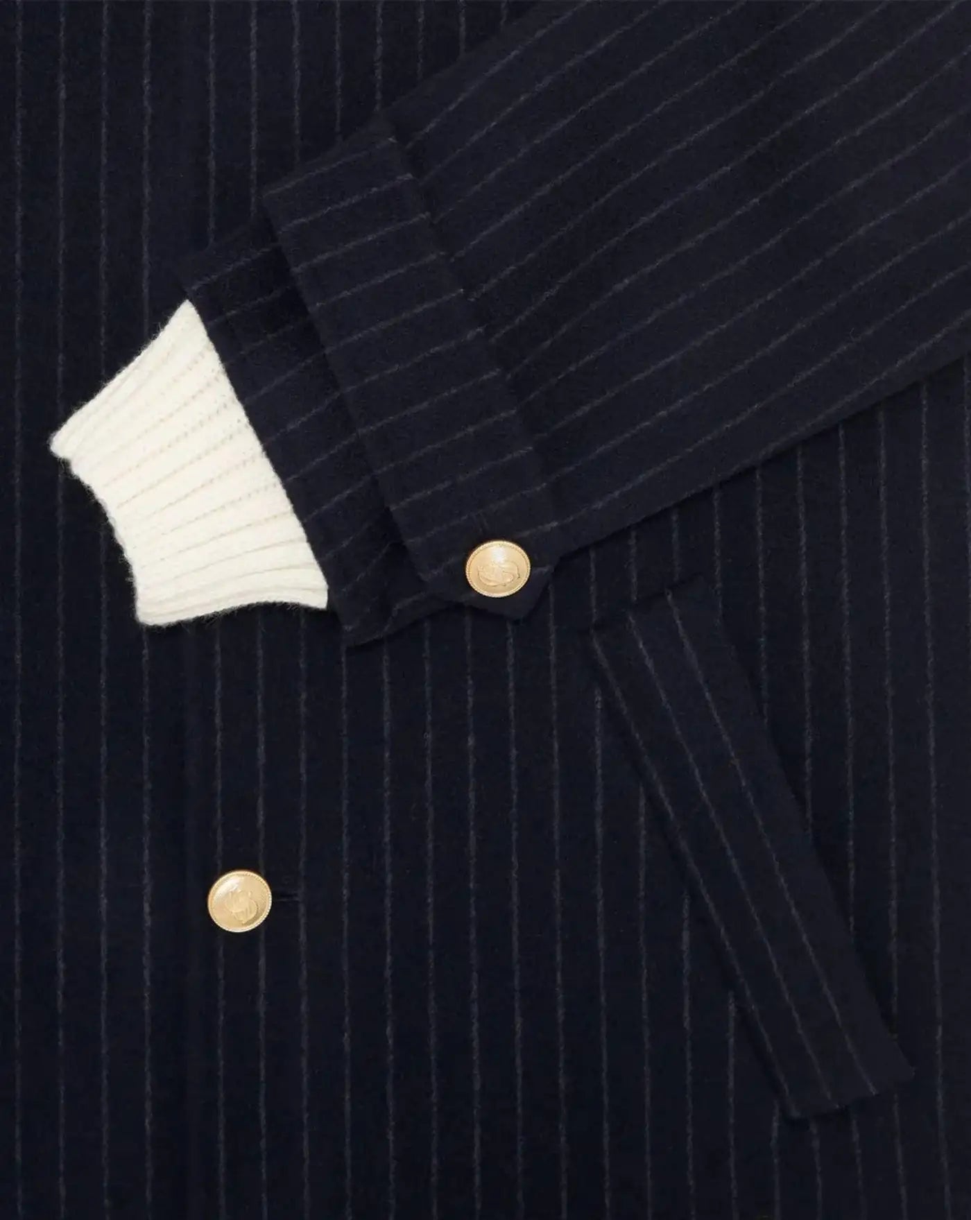 Chaqueta Drole de Monsieur Le Manteau Pinstripes CT143 WO041 DNY DROLE DE MONSIEUR