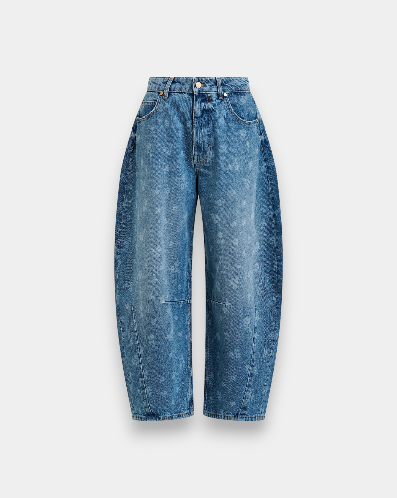 Denim Essentiel Antwerp Jo1 Barrel Leg Jeans JO1 QP28QUIET POOL ESSENTIEL ANTWERP