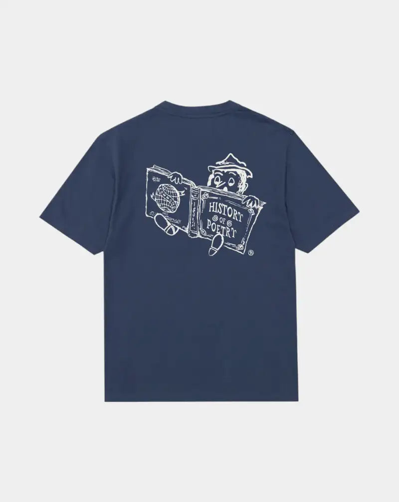Camiseta Edmmond Bookstore BOOKSTORE PLAIN DK BLUEBLUE EDMMOND