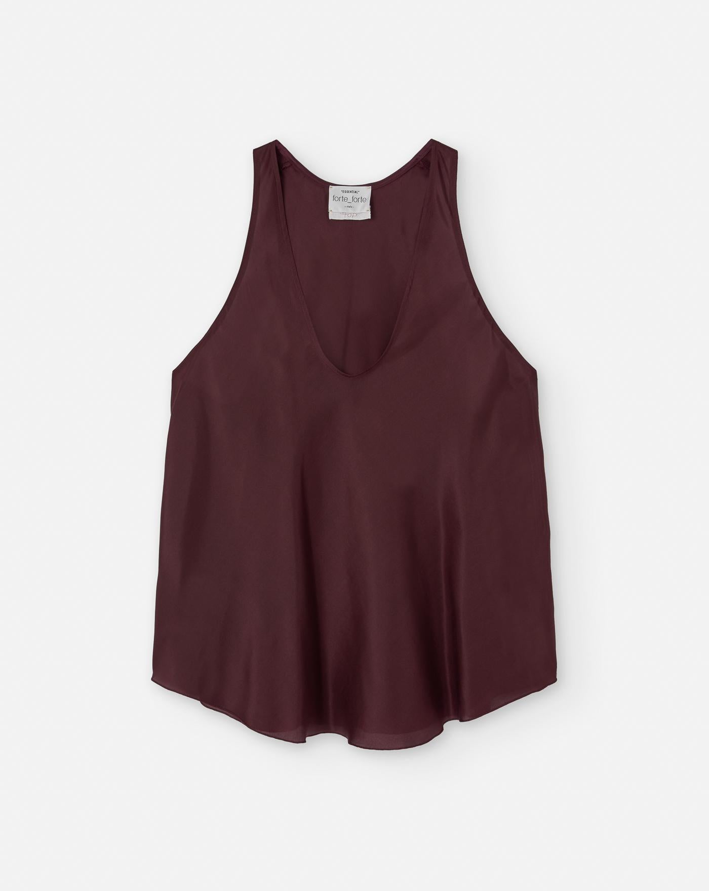 Top Forte Forte Habotai 9929 BLACK ORCHID FORTE FORTE