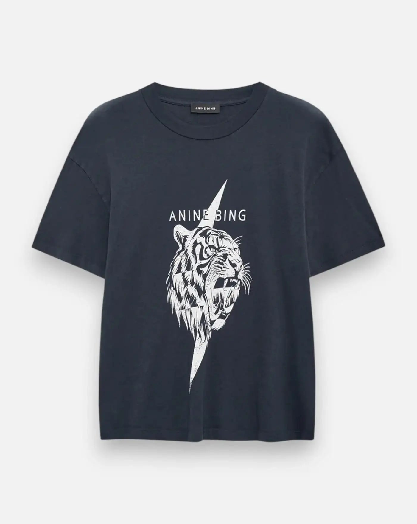 Camiseta Anine Bing Wagner Tee Tiger A0812514VTG3 VINTAGE BLACK ANINE BING