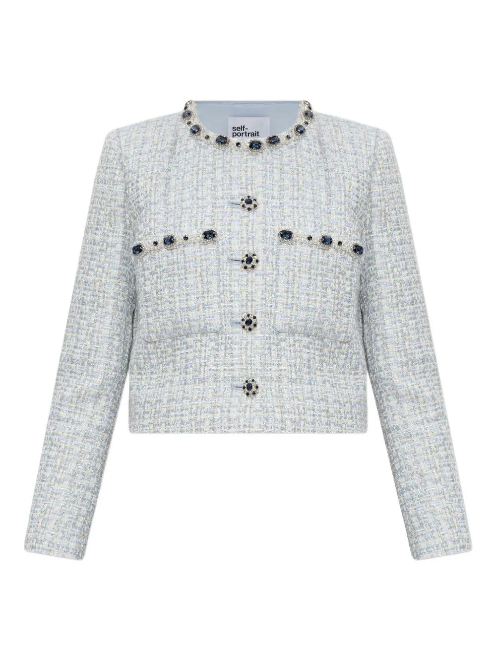 Chaqueta Self Portrait Boucle SS25008J BLUE SELF-PORTRAIT