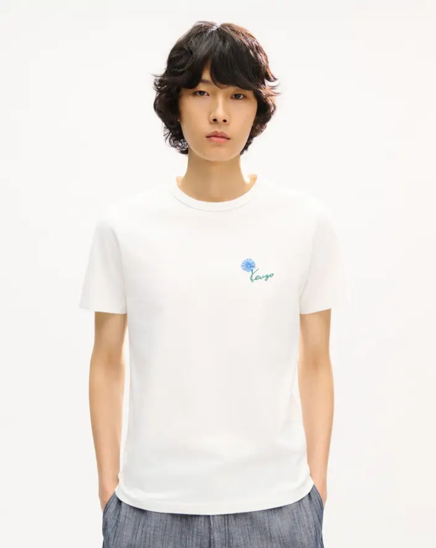 Camiseta Kenzo Tulip FG65TS1624SG 02 OFF WHITE KENZO