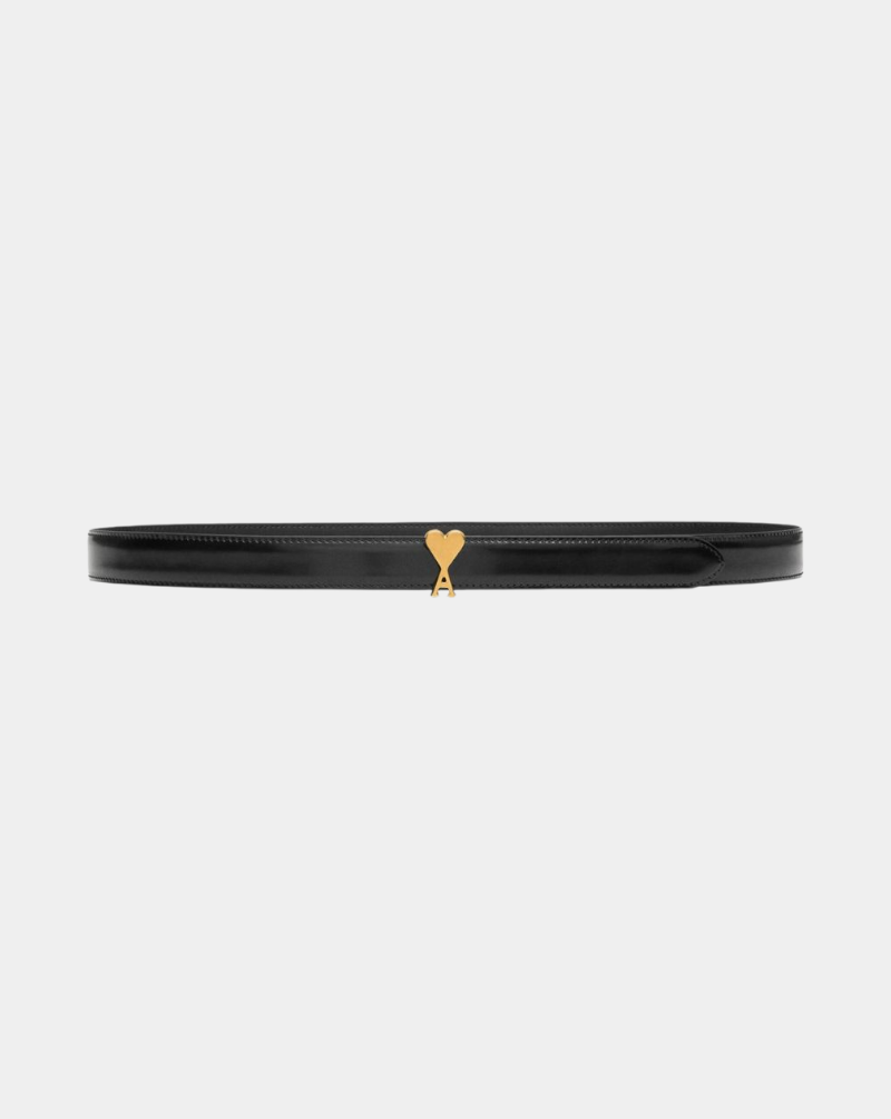 Cinturon Ami Paris Ami de Coeur Buckle Belt 25mm UBL209AL0139 0015 AMI PARIS