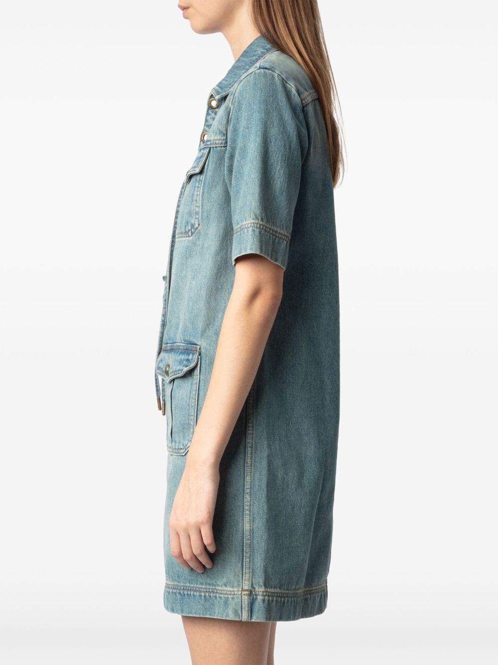 Vestido Zadig & Voltaire Record WWDR02533 LIGHT BLUE 409 ZADIG & VOLTAIRE