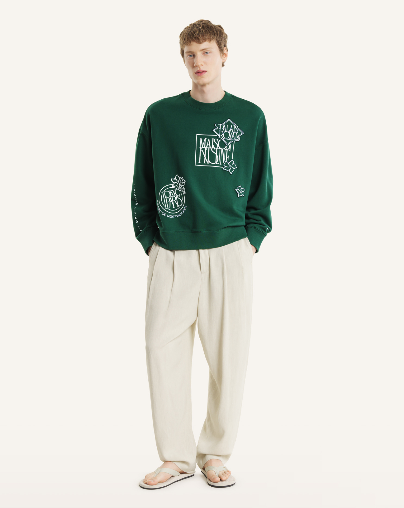 Sudadera Maison Kitsune Art Nouveau Stamps QM00303KM0340 P399 MAISON KITSUNE