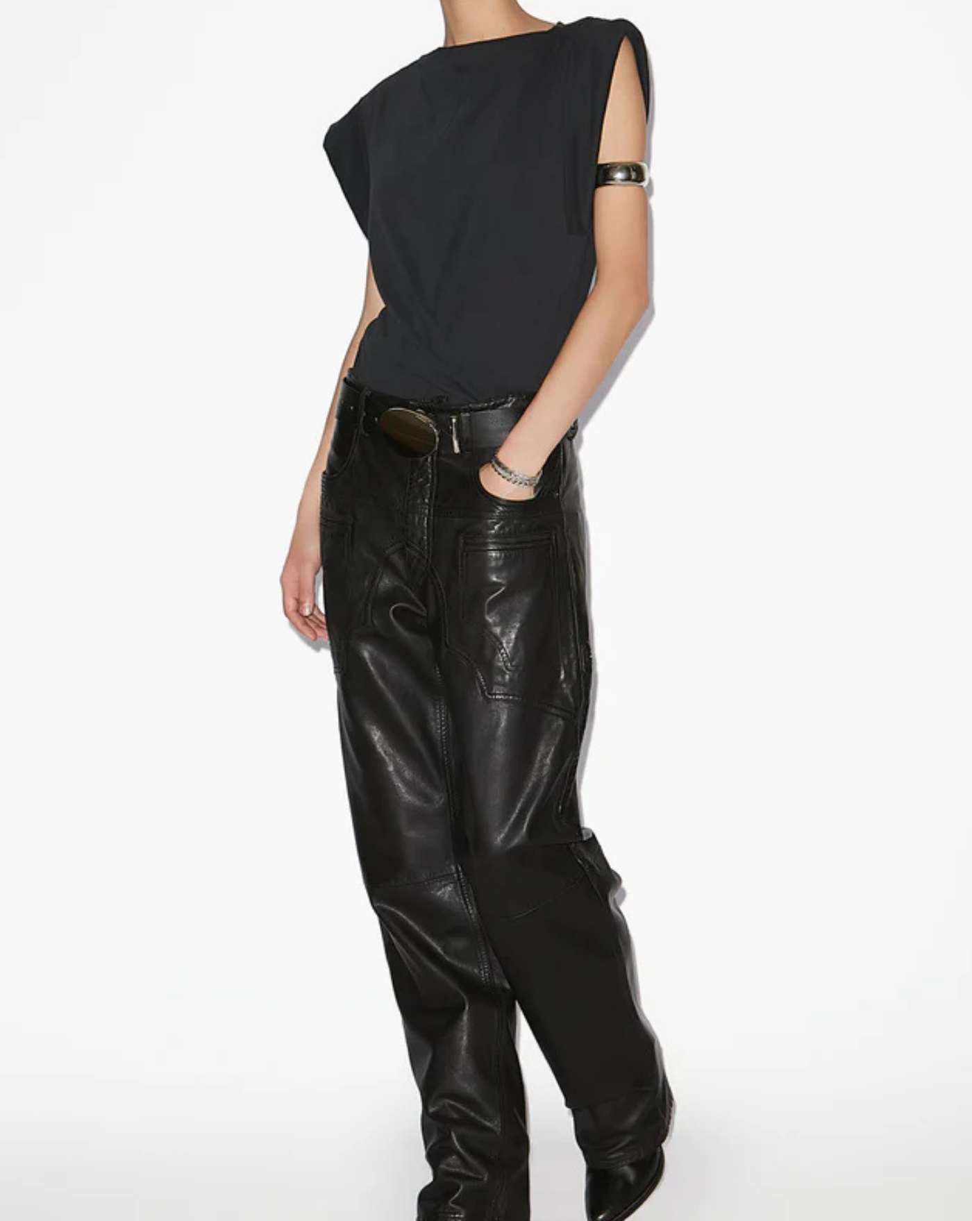 Camiseta Isabel Marant Maisan TS0207FAA1N41I 01BK ISABEL MARANT