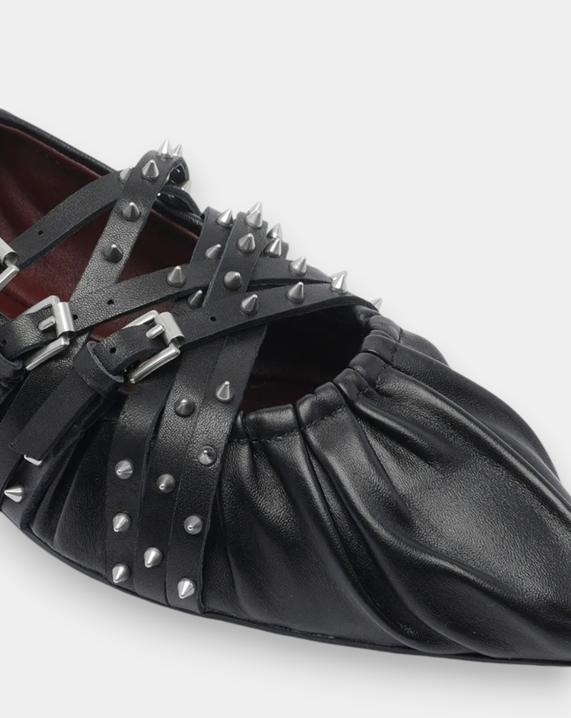 Zapatos Ash Brendah Nappa Foulard BRENDAH03 BLACK ASH