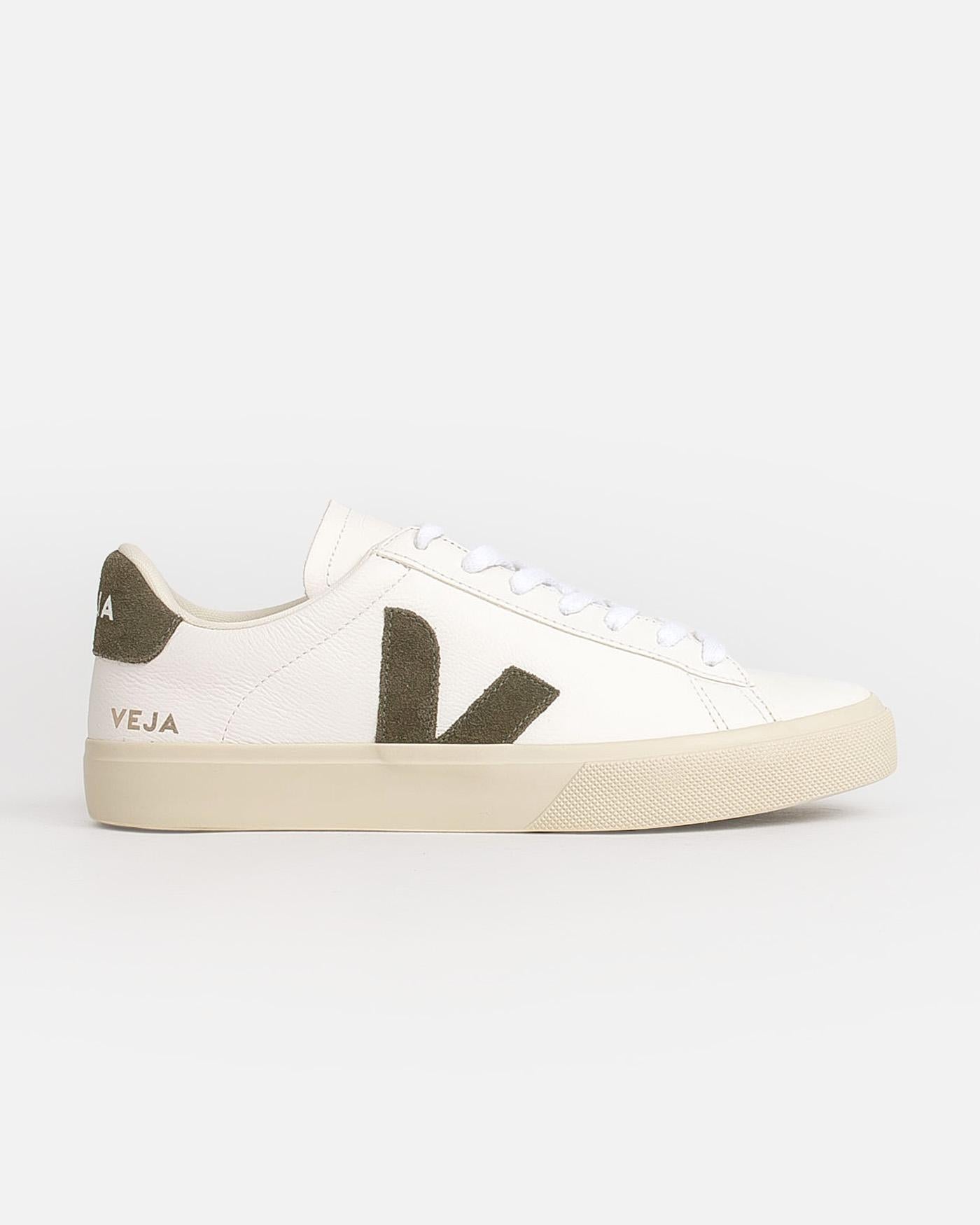 Zapatillas Veja Campo Leather Extra White Kakhi CP0502347B EXTRA-WHITE-KAKHI VEJA