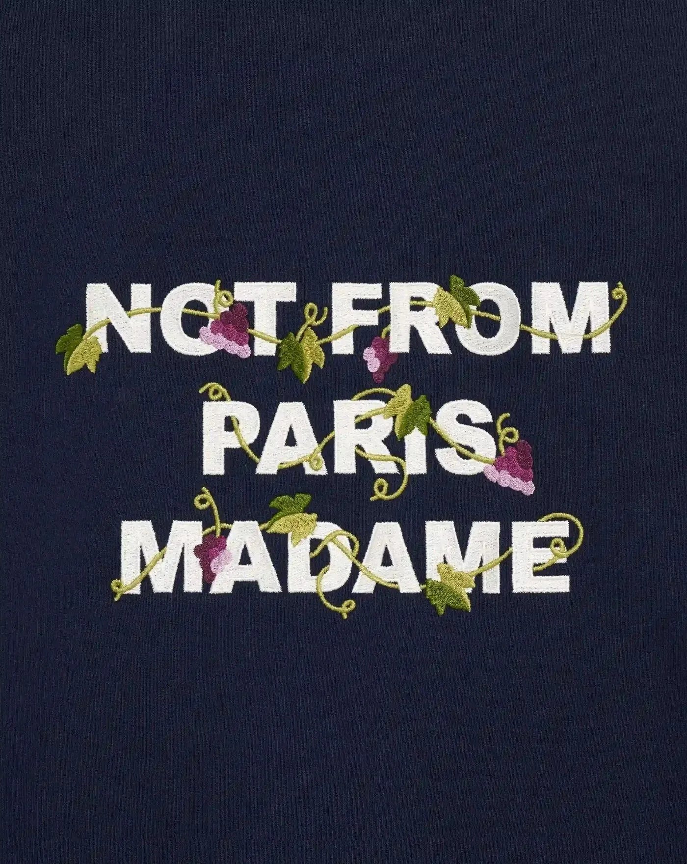 Sudadera Drole de Monsieur Vine Embroidered Slogan Sweatshirt SW209 CO127 NY DROLE DE MONSIEUR