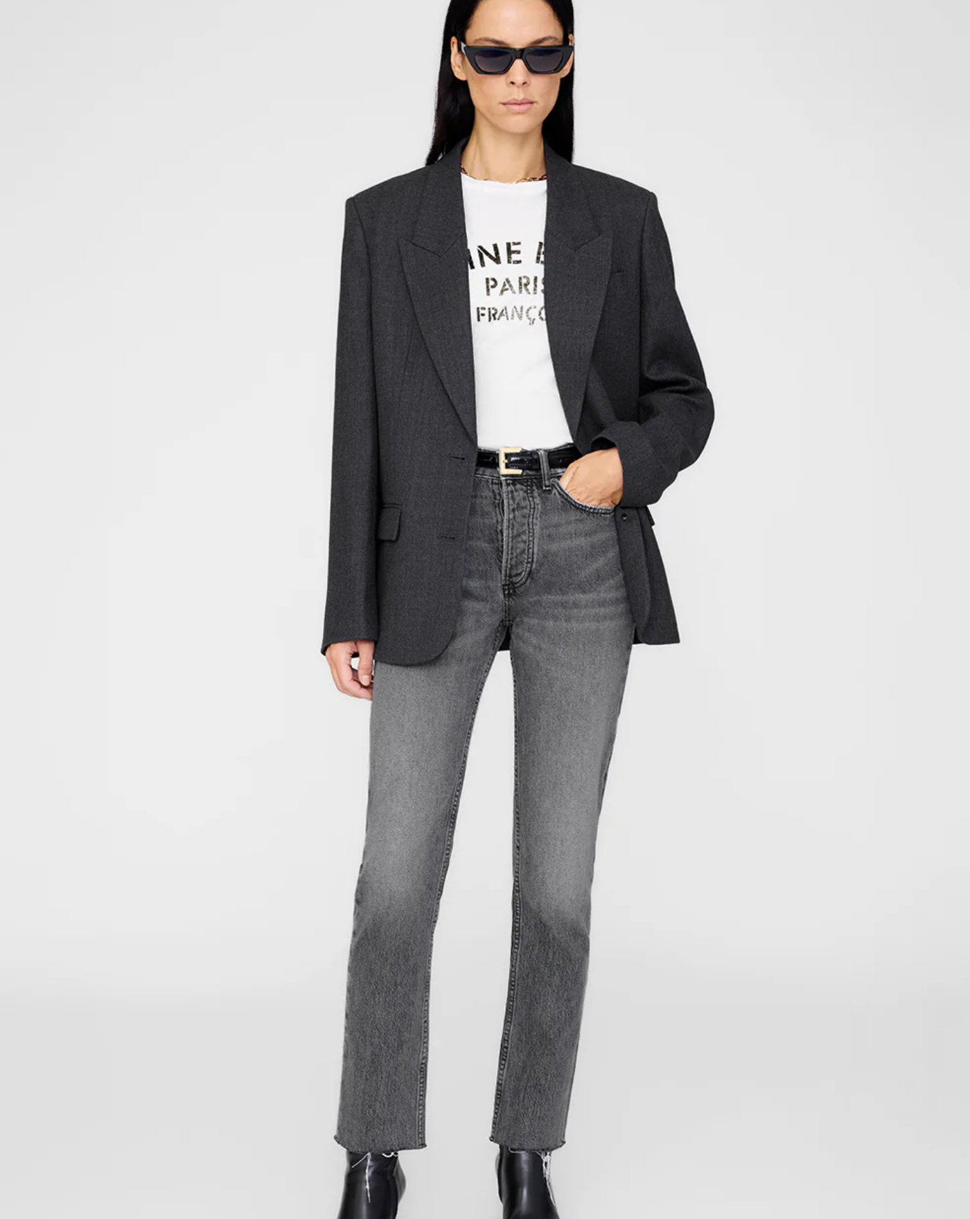 Americana Anine Bing Ross A0111467DGY11 DARK GREY ANINE BING