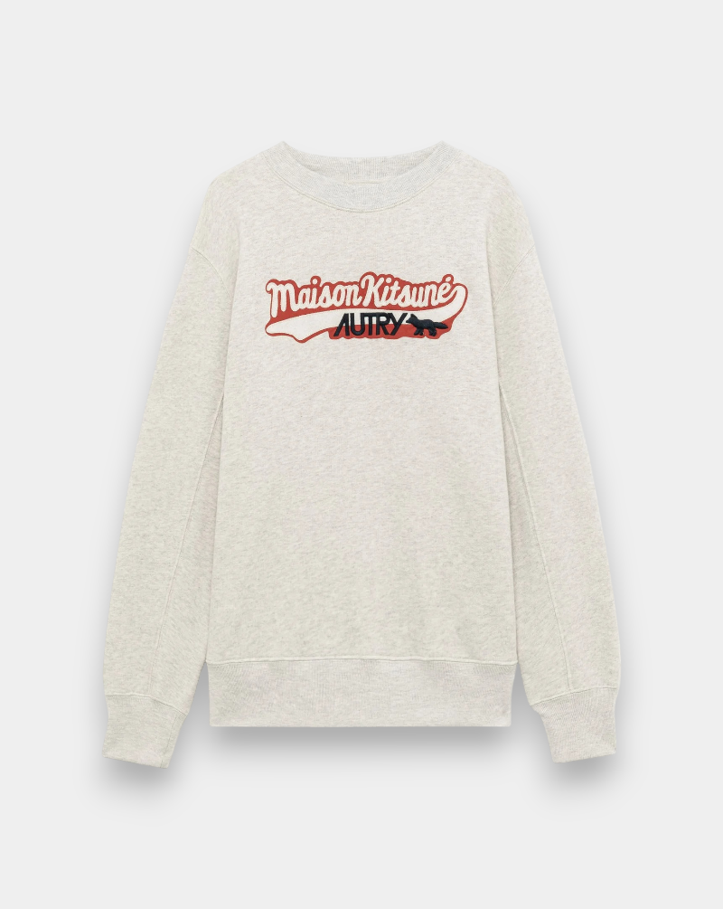 Sudadera Autry x Maison Kitsuné SWPX MK1M GREY AUTRY