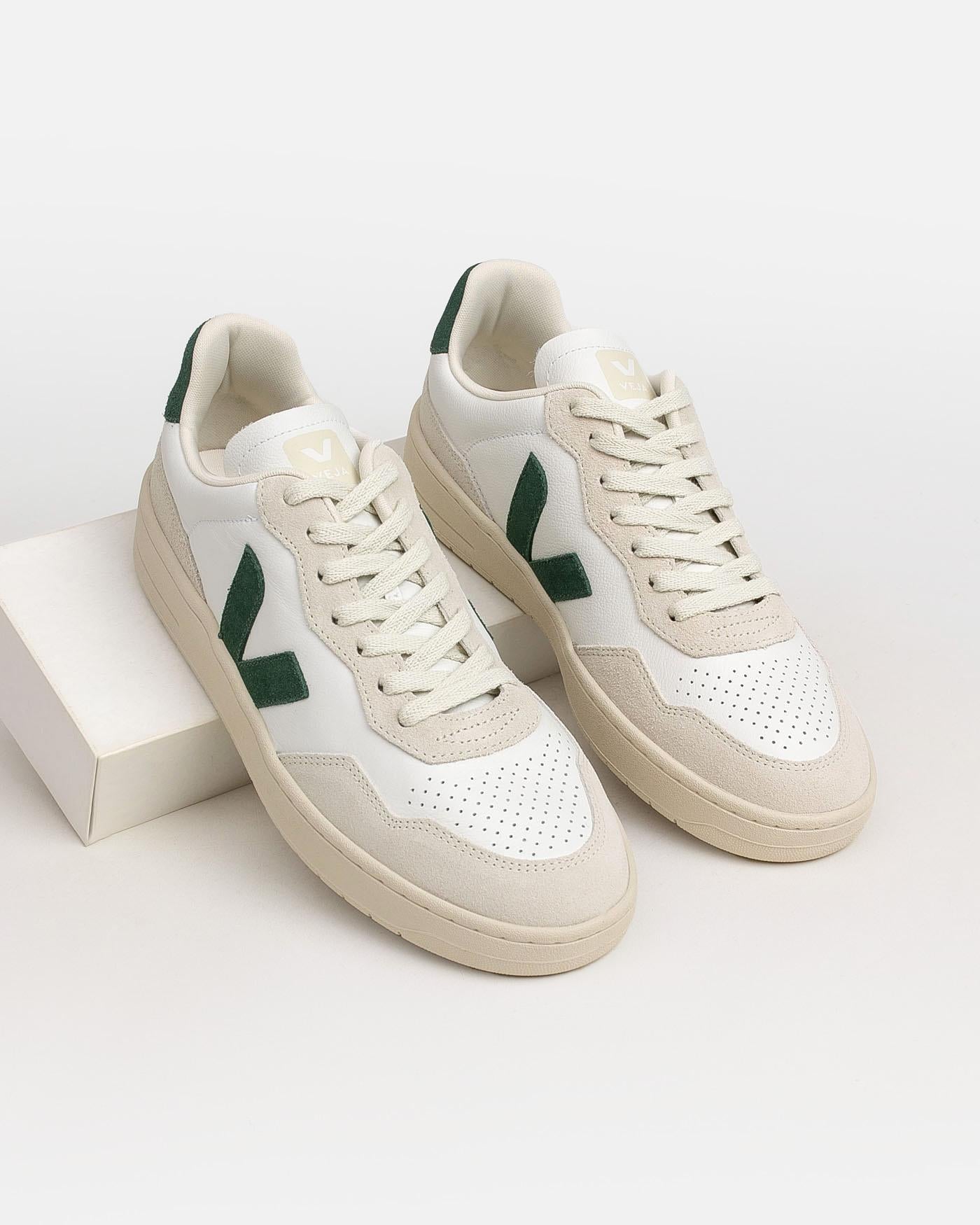 Zapatillas Veja V-90 O.T. Leather Extra White Cyprus VD2003384B EXTRA-WHITE-CYPRUS VEJA
