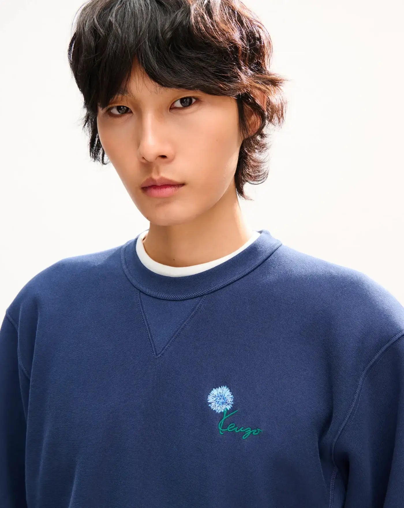 Sudadera Kenzo Tulip Classic FG65SW2754MJ 79 BLUE BLACK KENZO