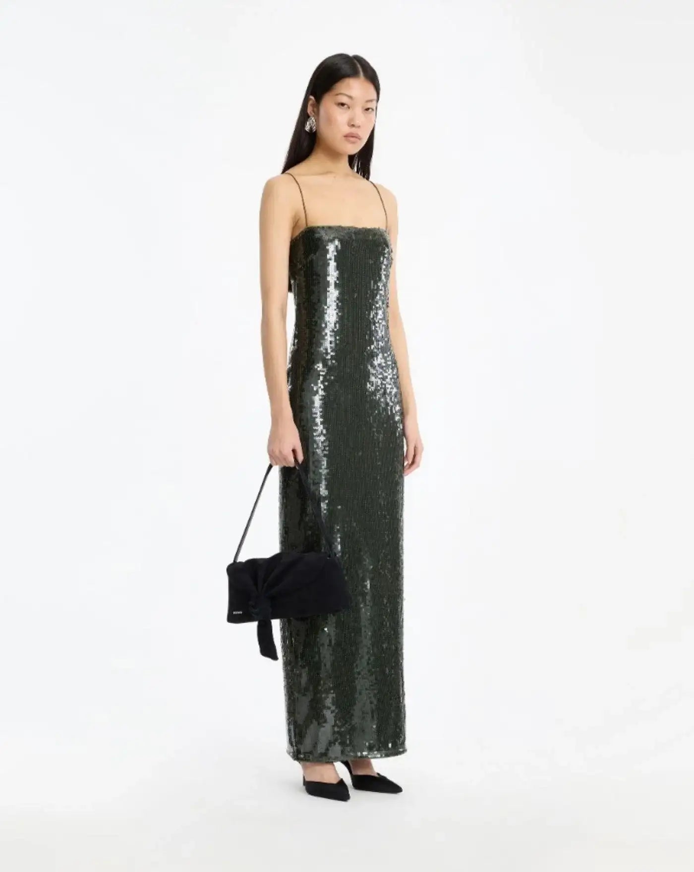 Vestido Rotate Sequins Maxi Slip Dress 116139265 265 ROTATE
