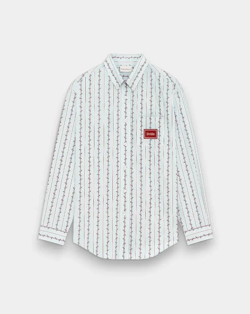 Camisa Drole de Monsieur La Chemise Fleurs Tressees SH240 CO166 LBE DROLE DE MONSIEUR