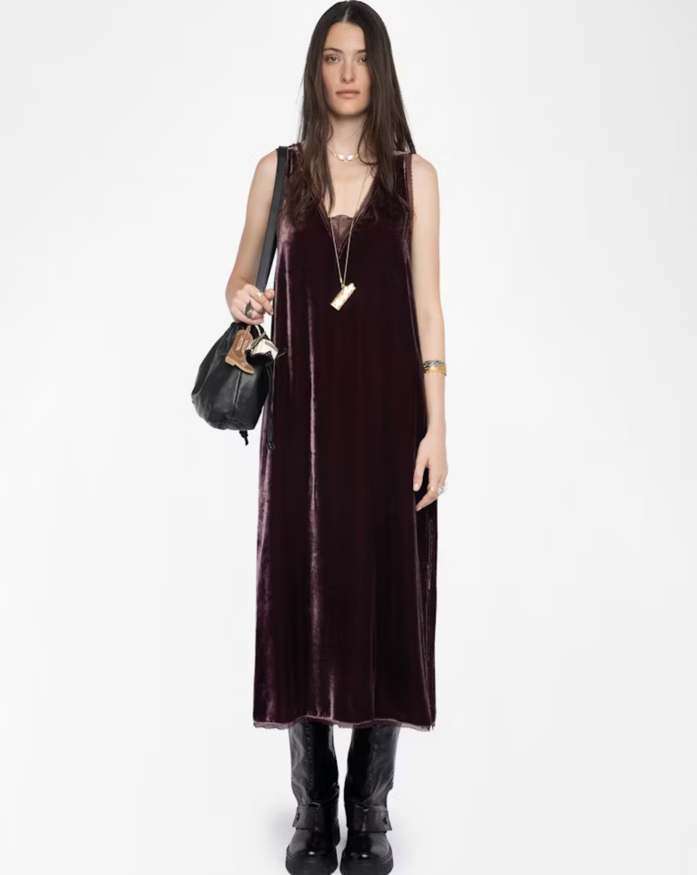 Vestido Zadig & Voltaire Renzo Velvet WWDR02571 540 ZADIG & VOLTAIRE