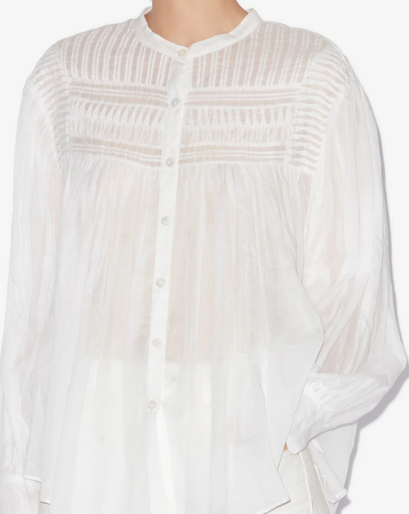 Camisa Isabel Marant Plalia HT0002FCB3J04E 20WH ISABEL MARANT