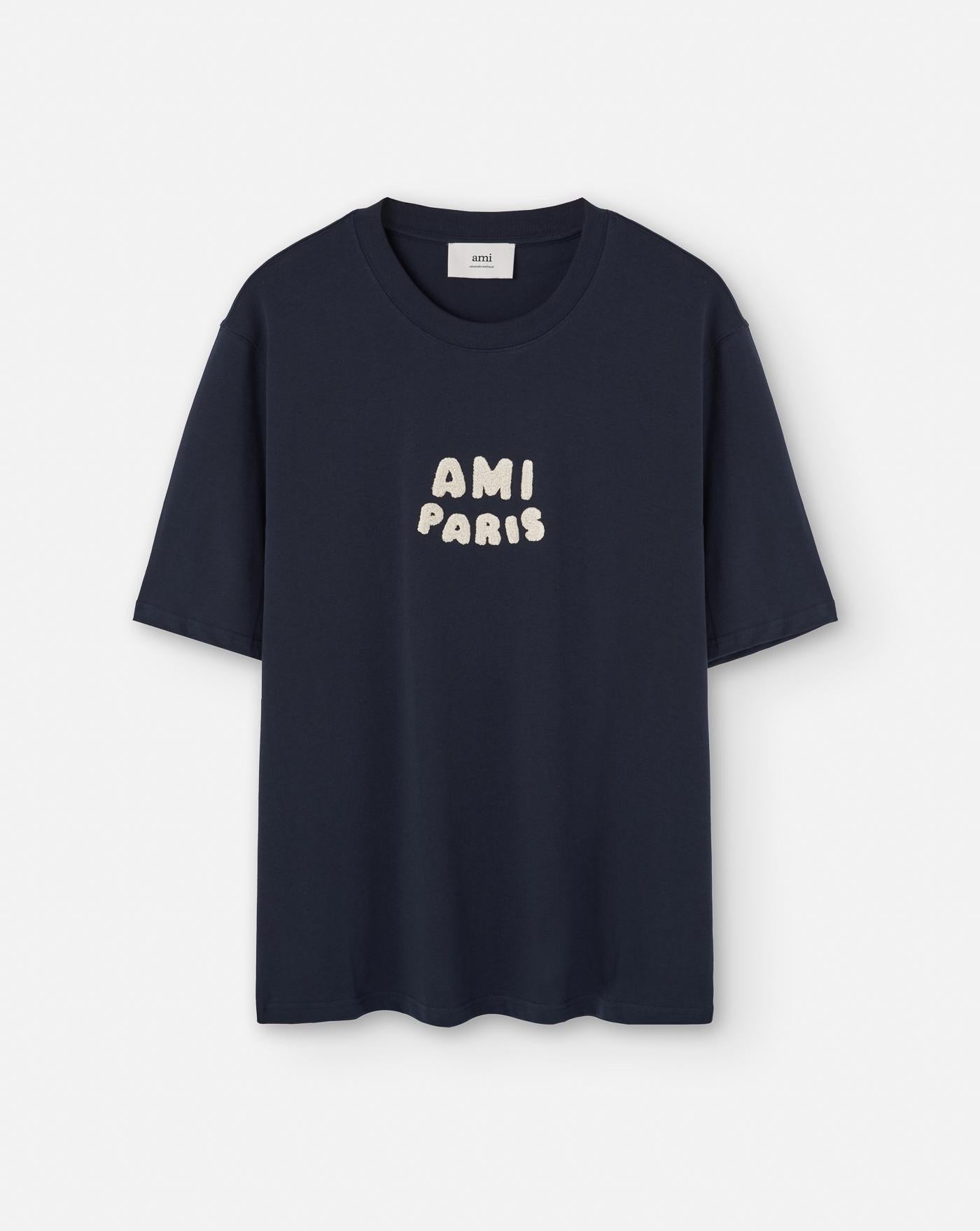 Camiseta Ami Paris Logo UTS075726 4011 AMI PARIS