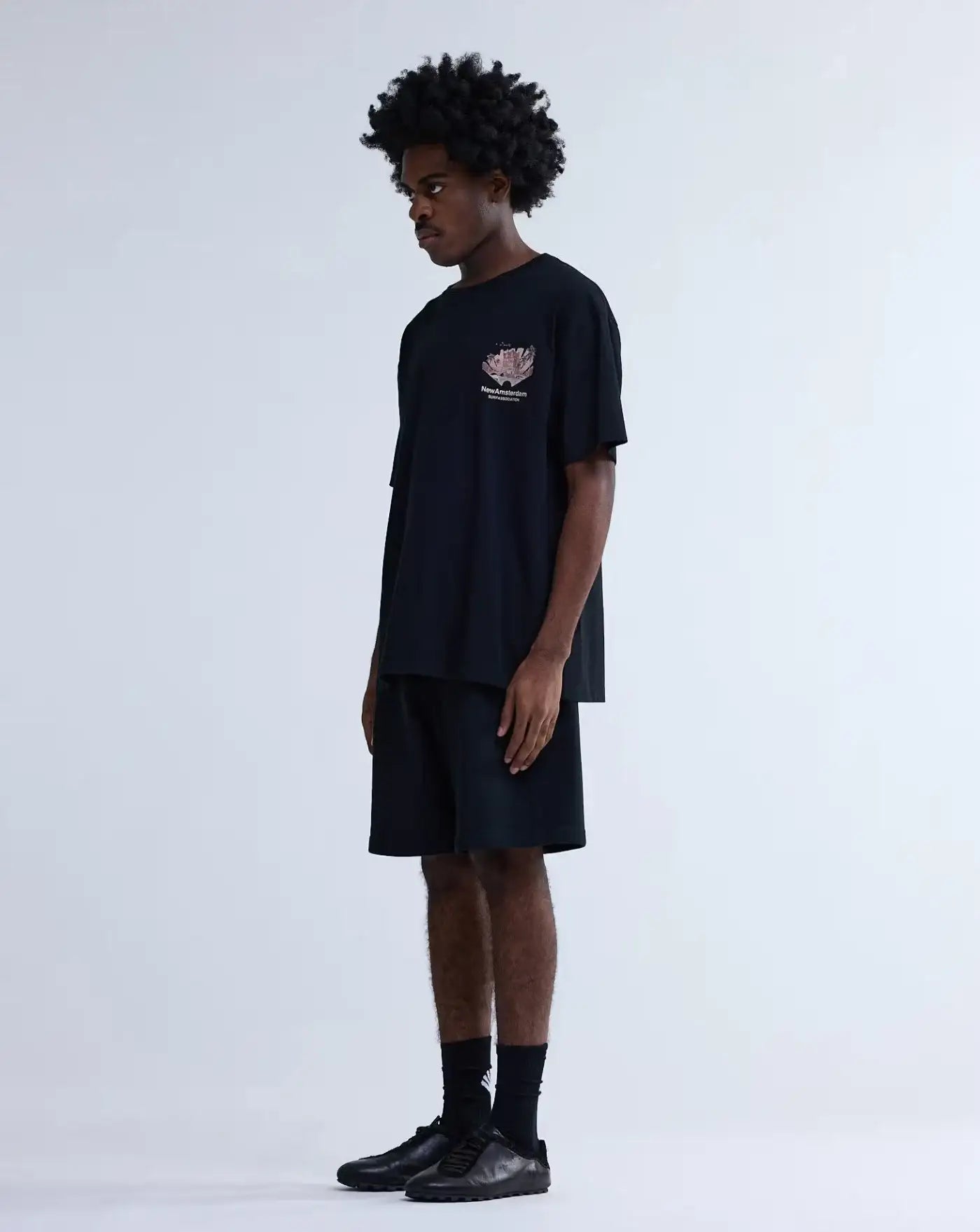 Camiseta New Amsterdam Tropical Tee 2601074002 BLACK NEW AMSTERDAM